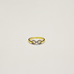 Anel Infinito Cravejado