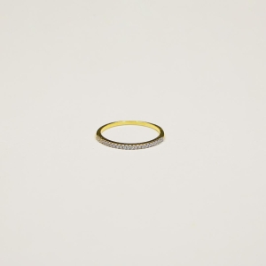 Anel Aparador Cravejado de um lado