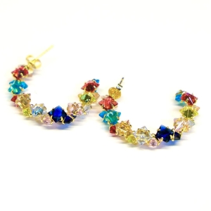 Argola de Pedrinhas Coloridas