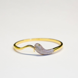 Bracelete Cobra Cravejado