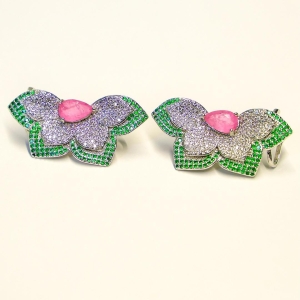 Brinco Meia Flor Microcravejado