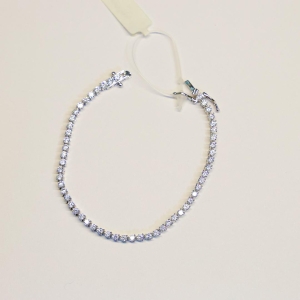 Pulseira Cravejada Fechamento Lateral Duplo