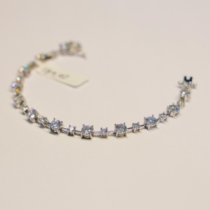 Pulseira Pedras Grandes e Pequenas Quadradas