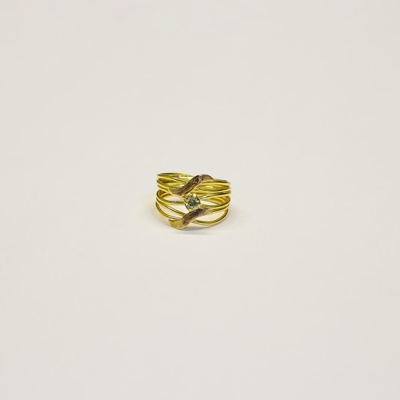 Anel Escrava Com Uma Pedra