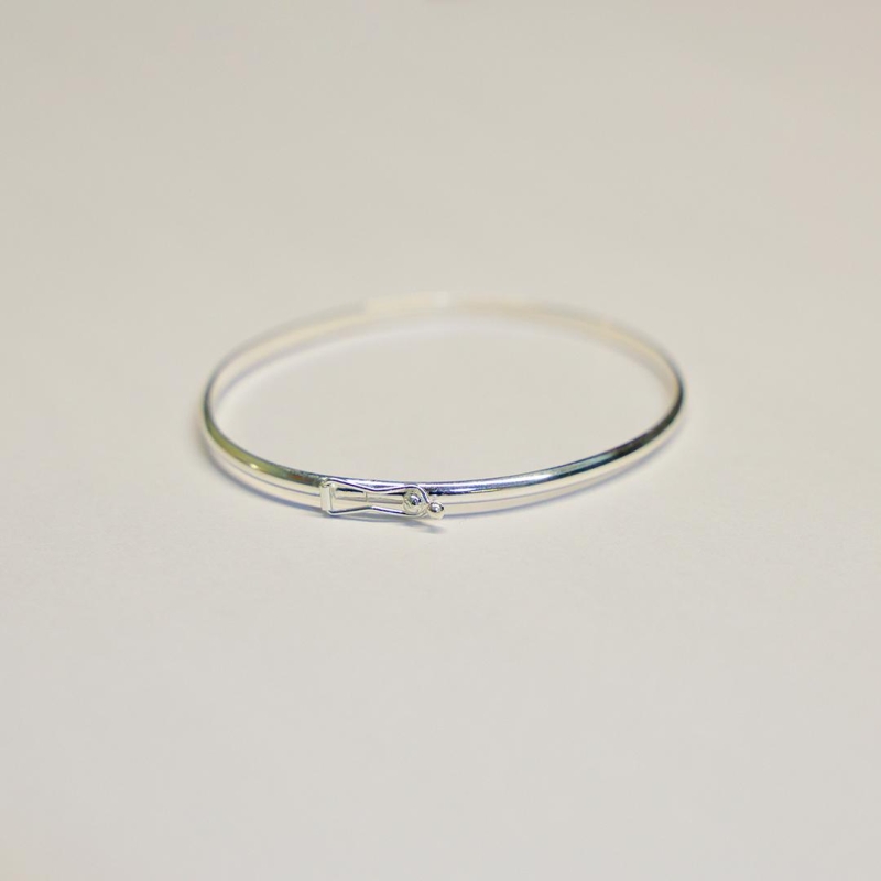 Bracelete Liso Prata 925