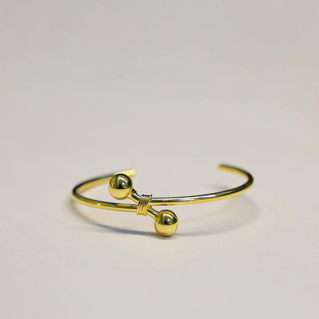 Bracelete Duas Bolas Entrelaçadas