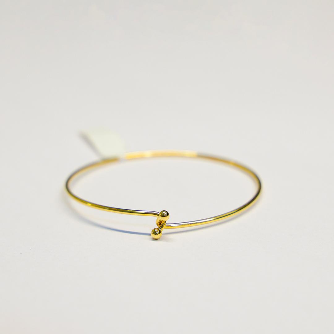 Bracelete Encaixe Frontal Com Bolinhas